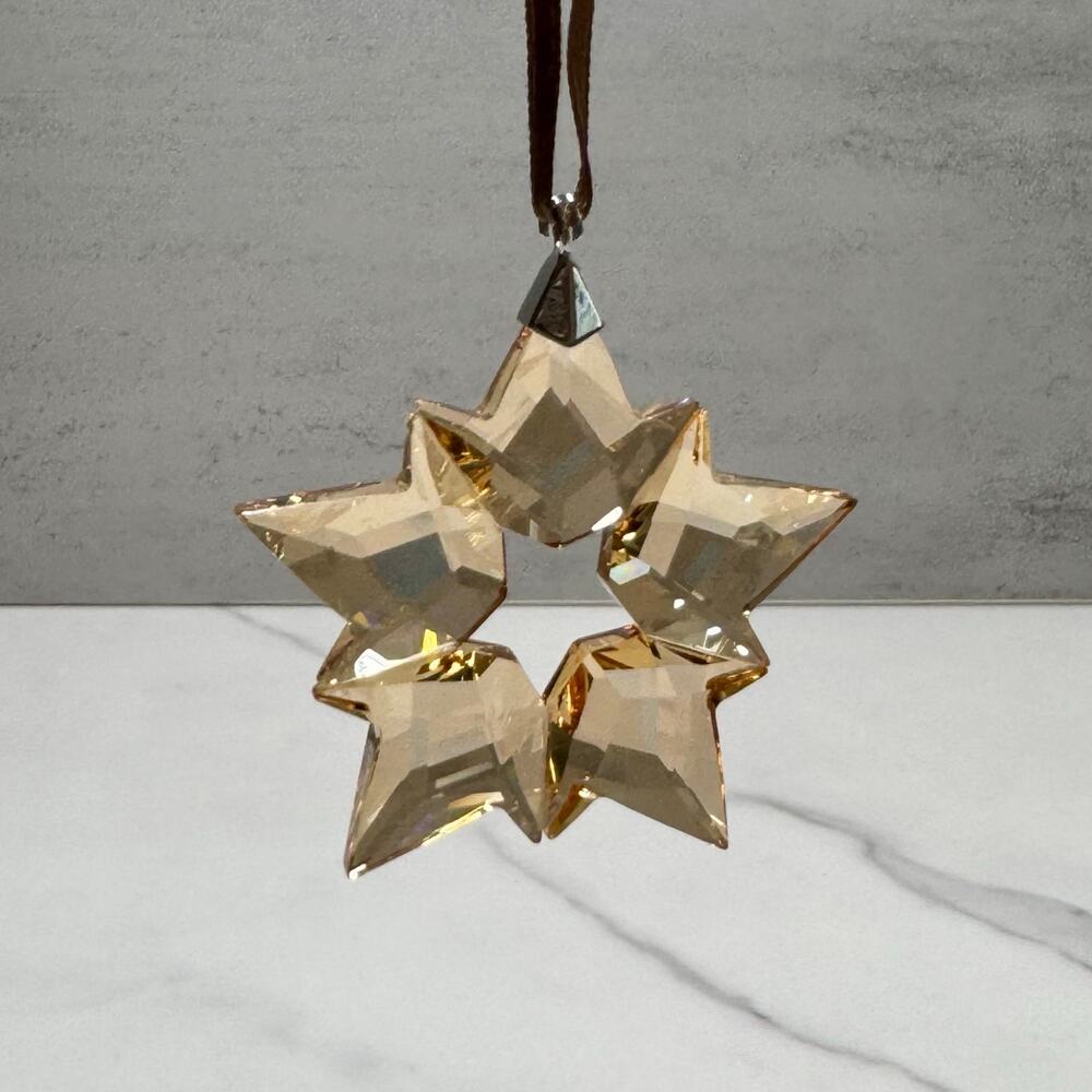 Swarovski | SCS Gold Little Star Ornament
